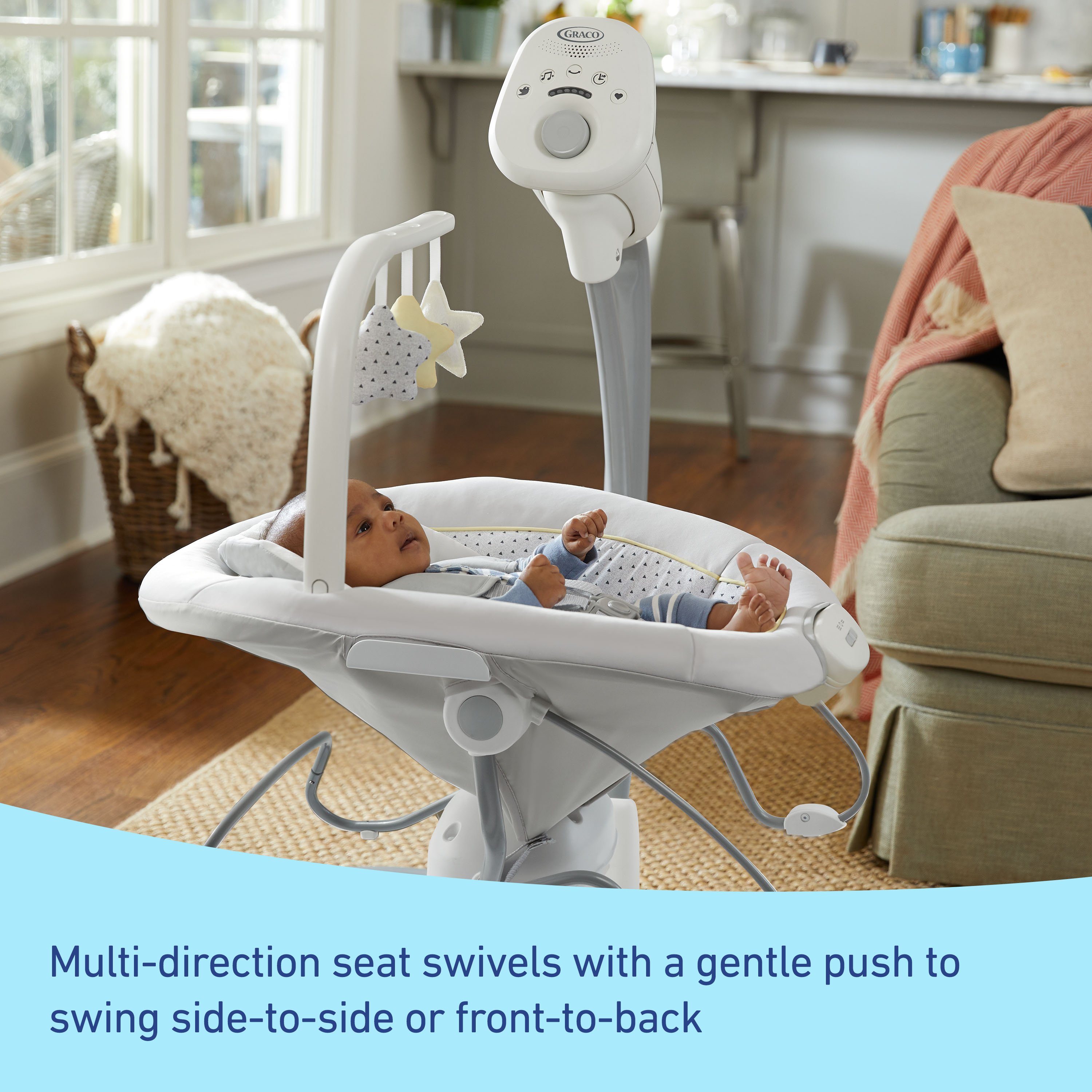 Graco baby swing with cheap detachable bouncer